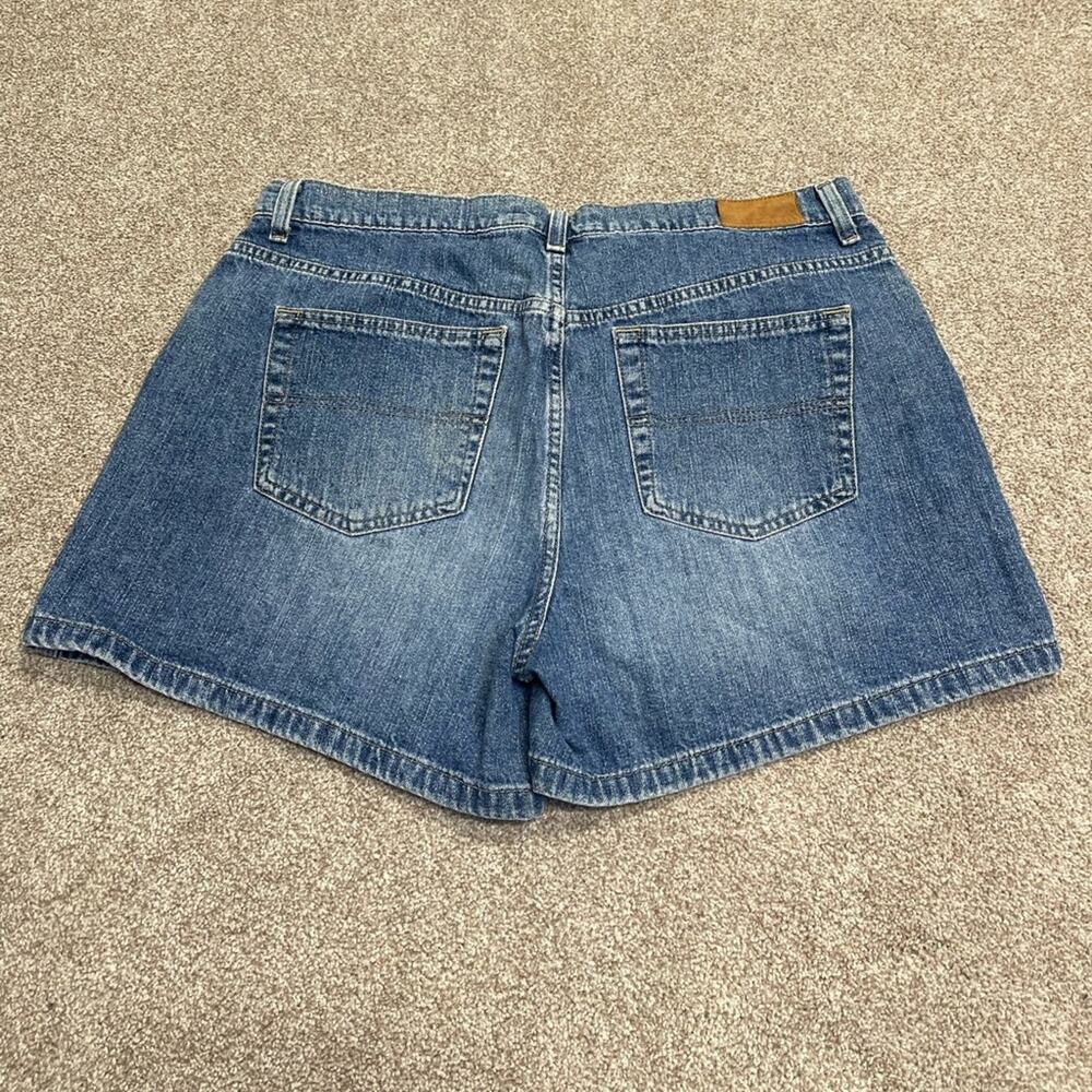 McBling 2000s preppy relaxed-fit Tommy Hilfiger Micro Mini  Denim shorts sz 14